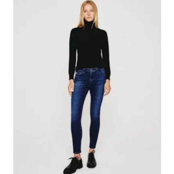 AG Adriano Goldschmied The Legging Ankle Super Skinny Jeans Size 28 Dark Wash - Picture 1 of 11